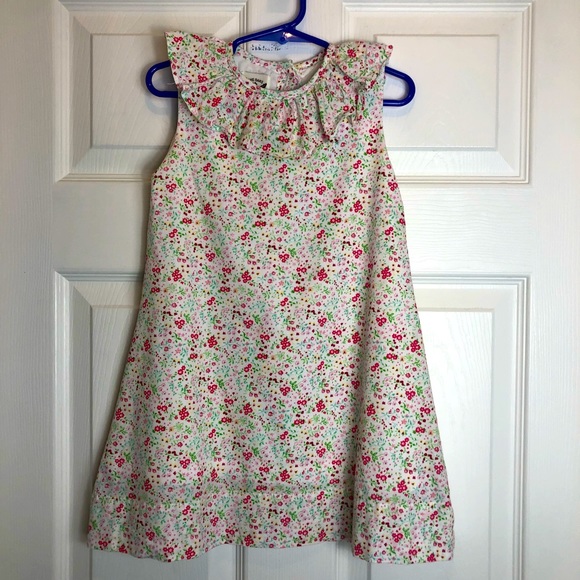The Oaks Apparel Floral Lined  Girls Dress Size 4 - Picture 4 of 8